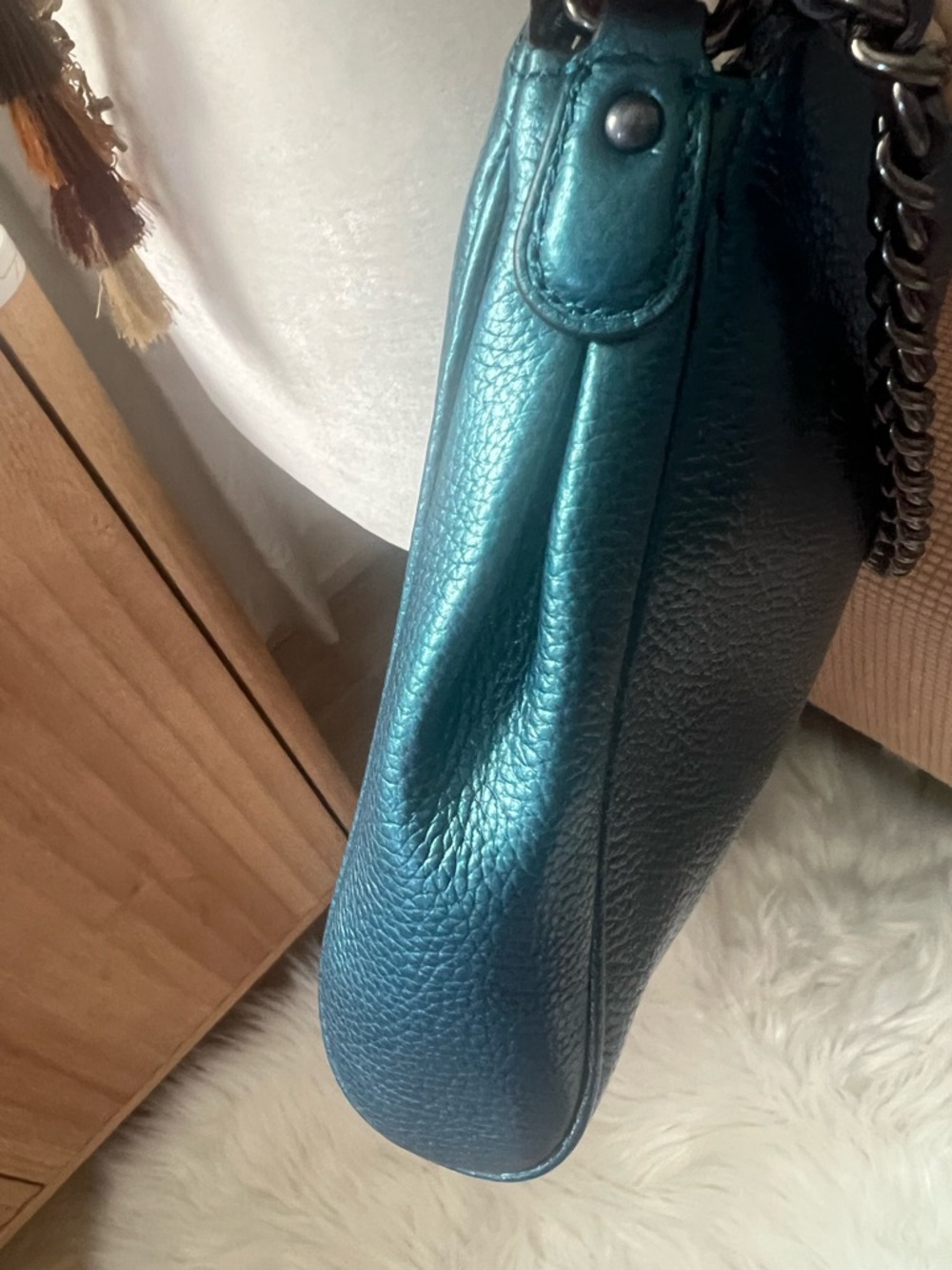 Coach Carrie metallic purse - Picture 13 of 15